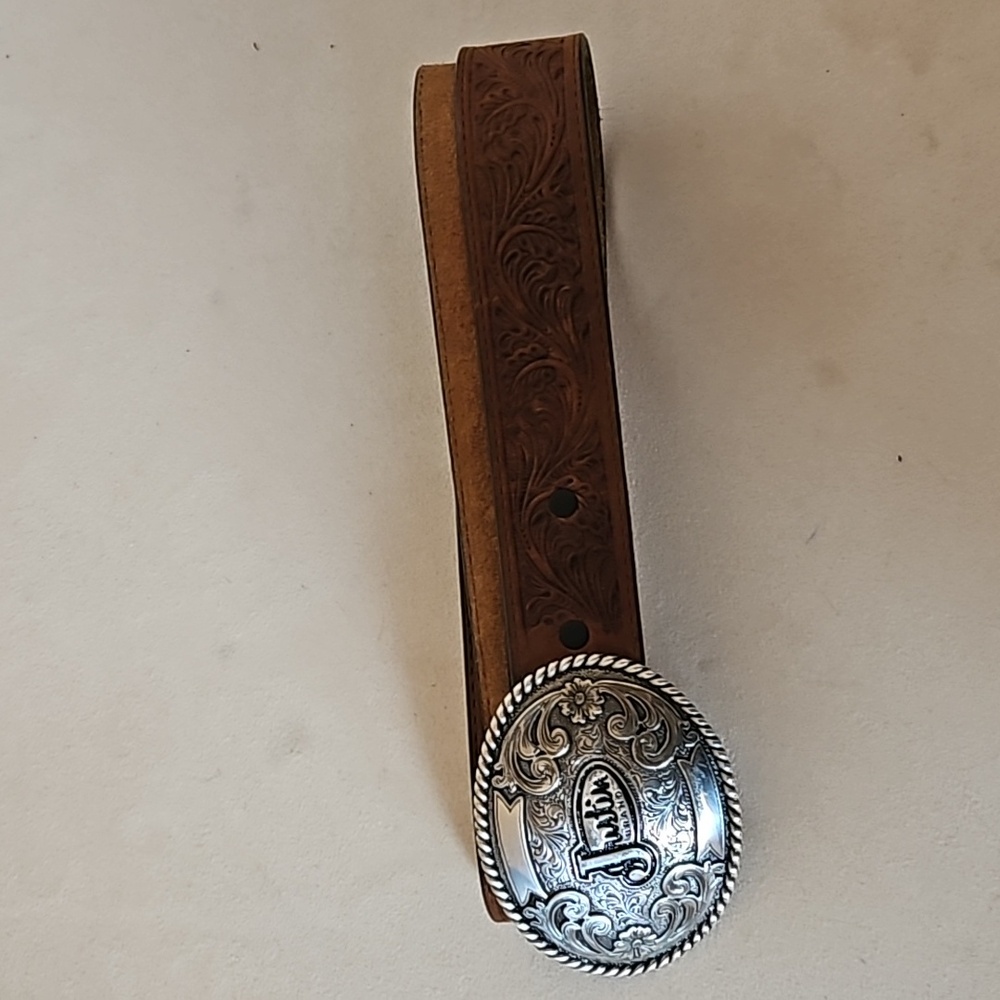 Beautiful Justin Leather Belt with Buckle